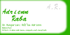 adrienn raba business card